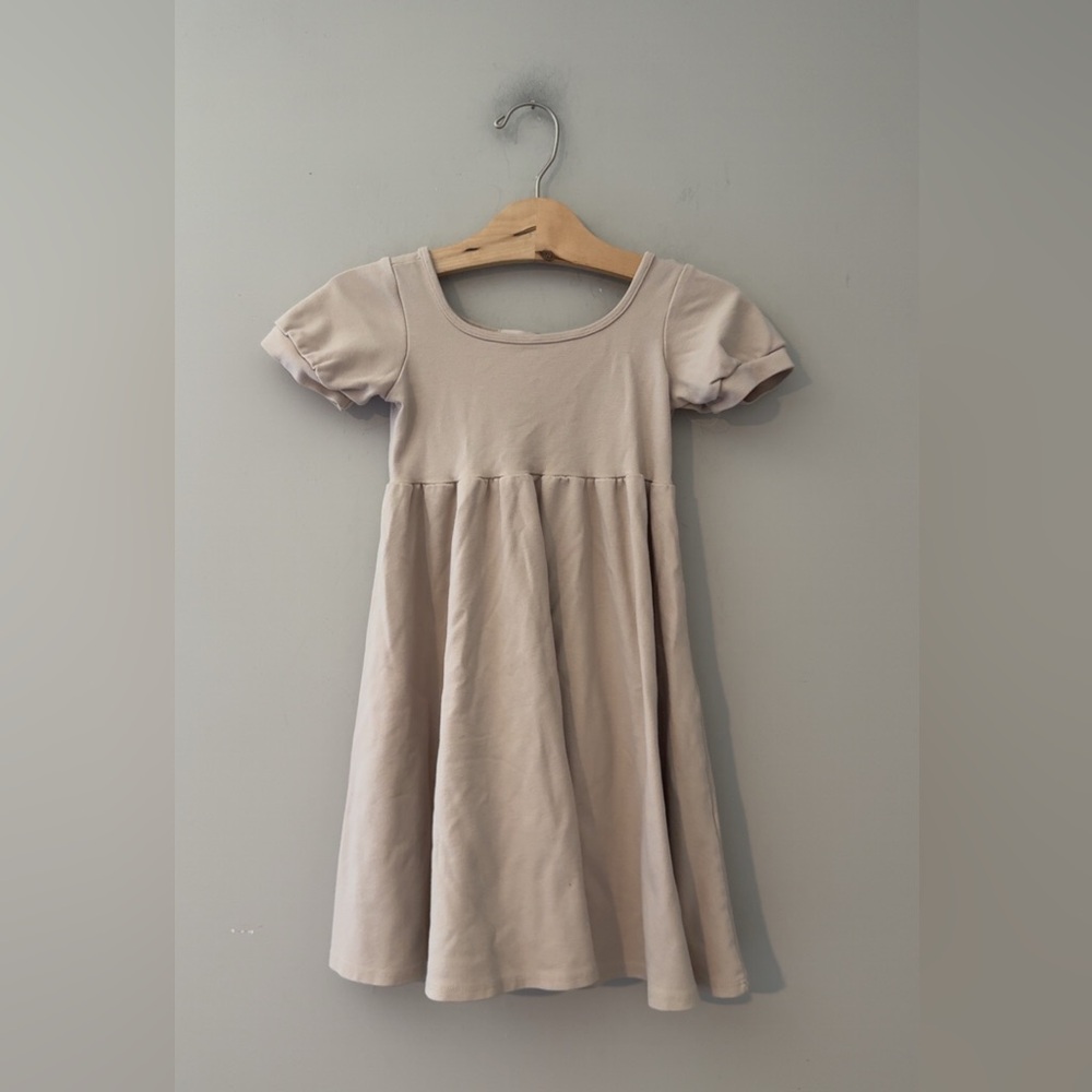 $18 ADD ON Playri Twirl Dress Soft Neutral 4T Zara Janie and Jack